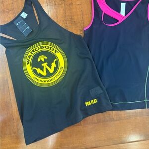 Alexander Wang Black and Yellow Tank Top